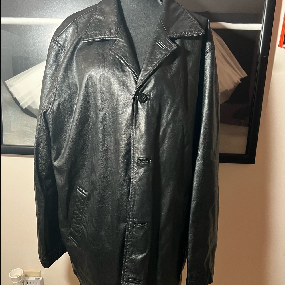 Black Genuine leather Men’s M. Julian jacket sz Large